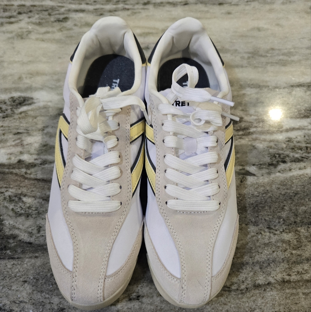 Tretorn Kristine Elite White and Beige Women's Athletic Shoes Size 9